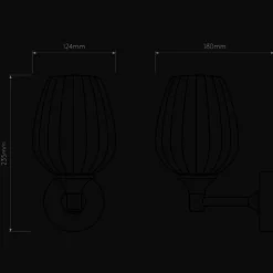 Liberty vegglampe for baderom IP44