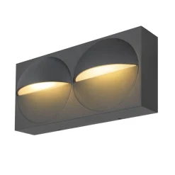 Lid dobbel vegglampe utendørs 29W 2700/3000 Kelvin IP65 - Dimbar