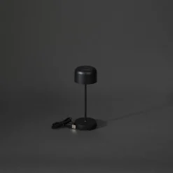 Lille mini bordlampe oppladbar utendørs IP54