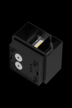 Lillesand vegglampe opp/ned utendørs justerbar lysvinkel IP65 10W 3000K - Svart