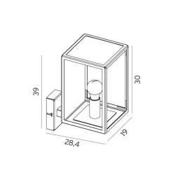 Lofoten 1939 opp vegglampe