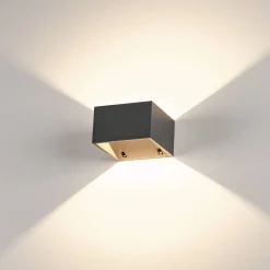 Logs vegglampe utendørs 9,5W 3000 Kelvin IP65