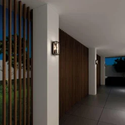 Loke vegglame utendørs IP65 E27 - Svart