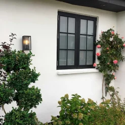 Loke vegglame utendørs IP65 E27 - Svart