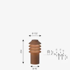 Louis Poulsen Bysted Garden fotplate u/adapter kort