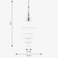 Louis Poulsen Enigma taklampe Ø54