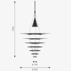 Louis Poulsen Enigma taklampe Ø82