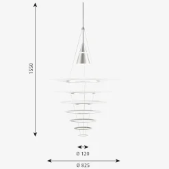 Louis Poulsen Enigma taklampe Ø82