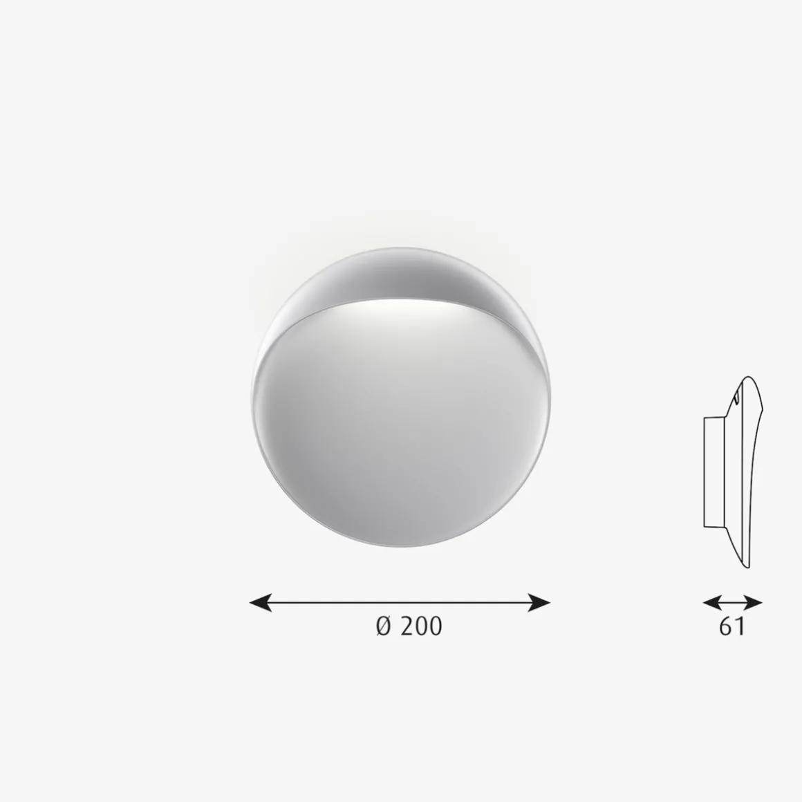 Louis Poulsen Flindt utendørs vegglampe Ø20