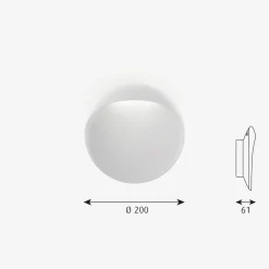 Louis Poulsen Flindt utendørs vegglampe Ø20