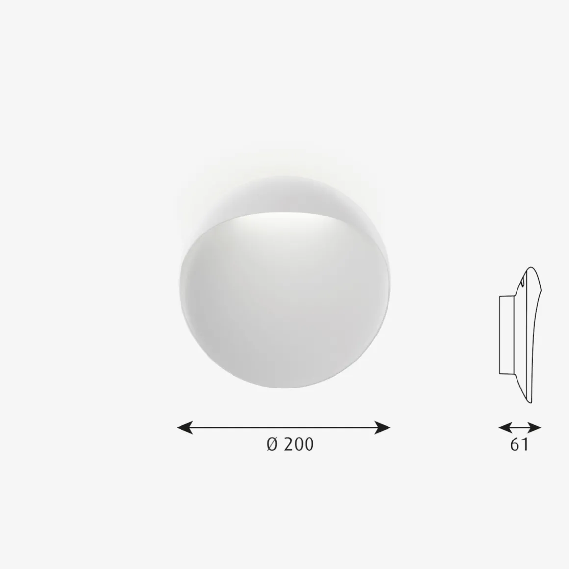 Louis Poulsen Flindt utendørs vegglampe Ø20