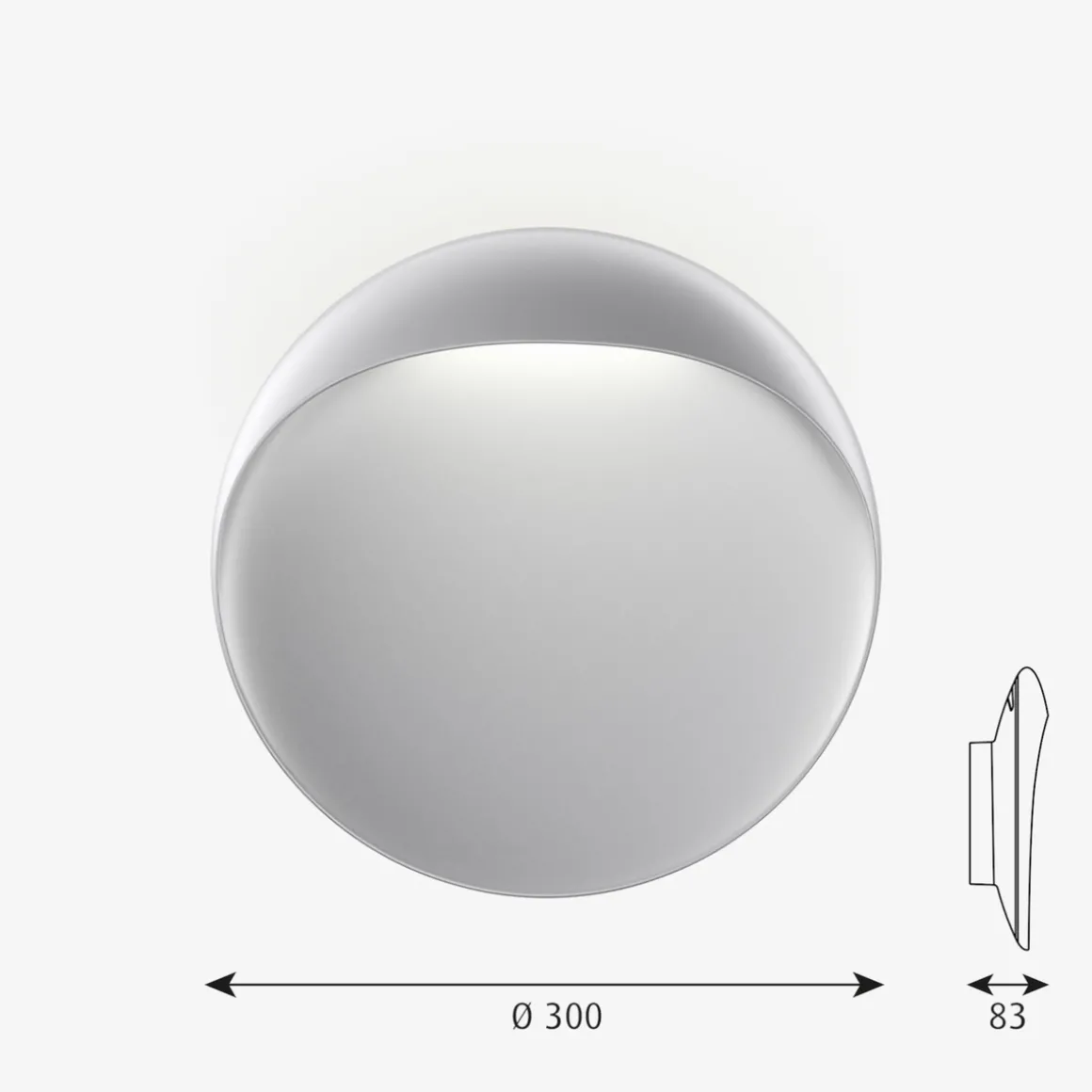 Louis Poulsen Flindt utendørs vegglampe Ø30