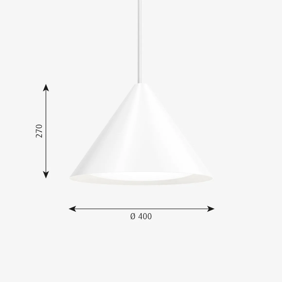 Louis Poulsen Keglen pendel Ø40