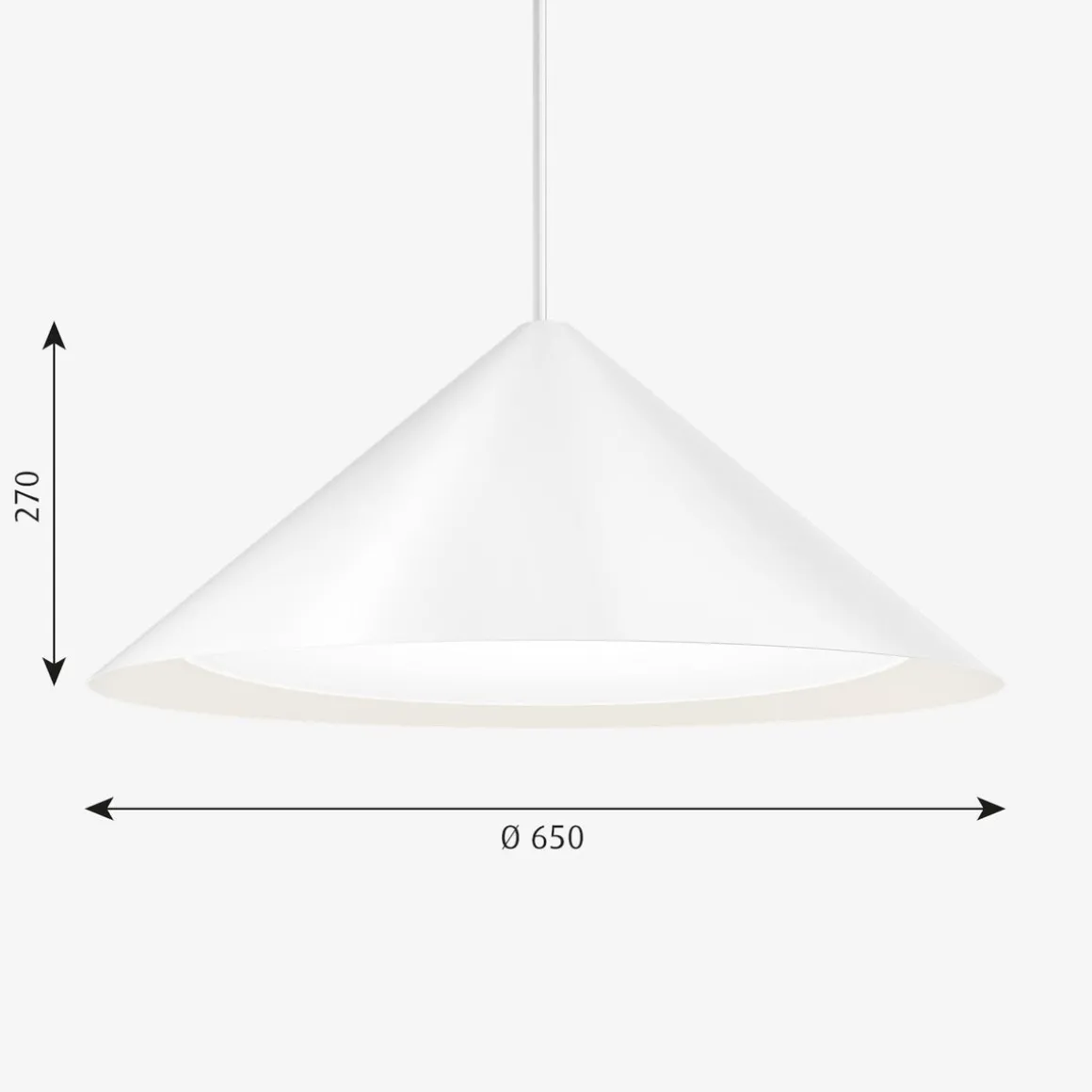 Louis Poulsen Keglen pendel Ø65