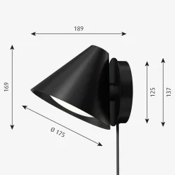Louis Poulsen Keglen vegglampe