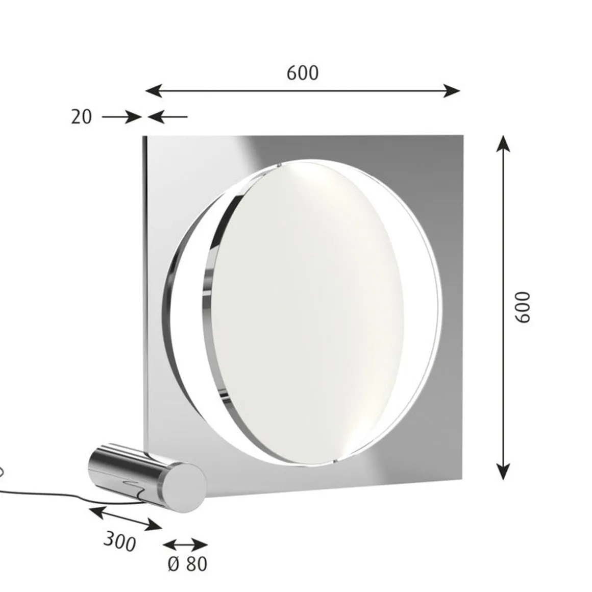 Louis Poulsen Moonsetter Gulvlampe - Krom