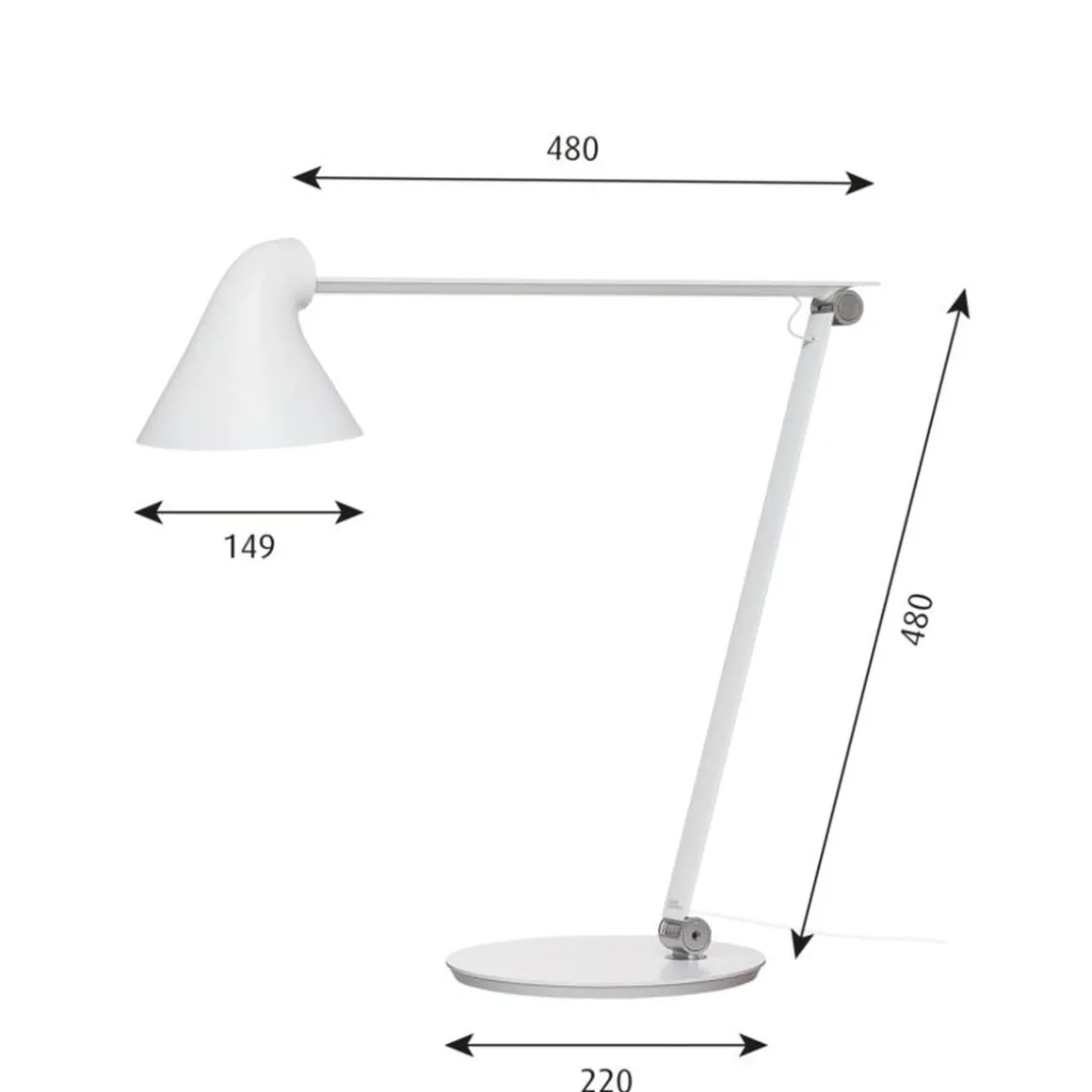 Louis Poulsen NJP bordlampe