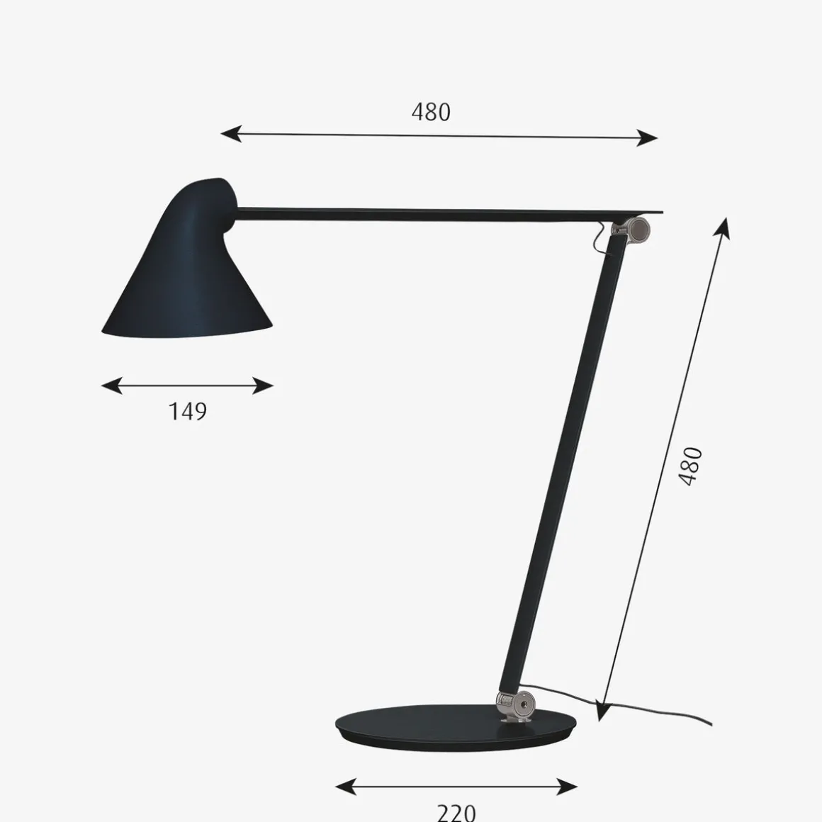 Louis Poulsen NJP bordlampe