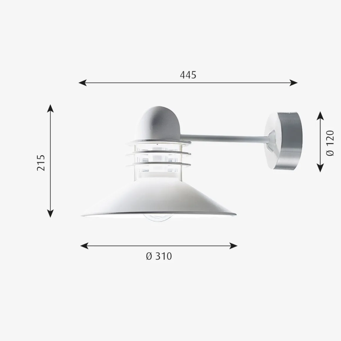Louis Poulsen Nyhavn utendørs vegglampe