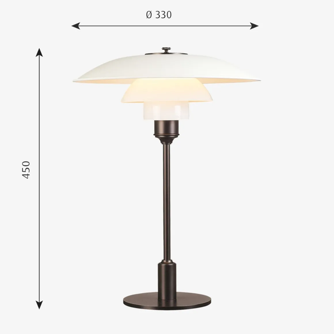 Louis Poulsen PH 31/2-21/2 bordlampe