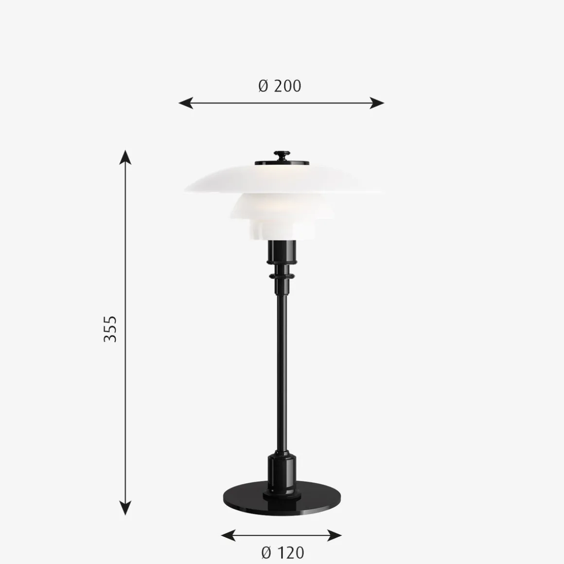 Louis Poulsen PH 2/1 bordlampe