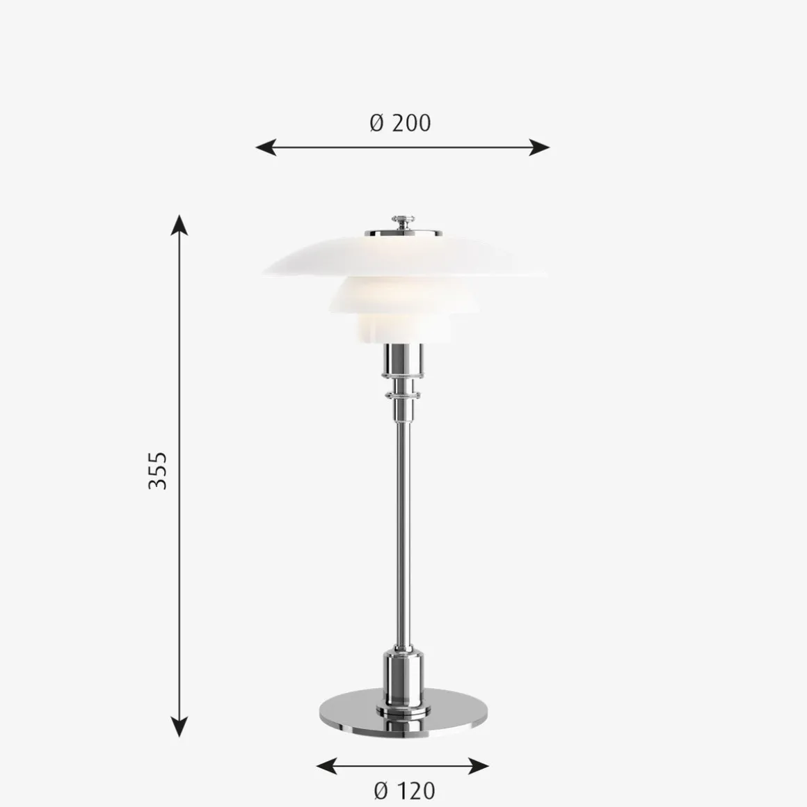 Louis Poulsen PH 2/1 bordlampe