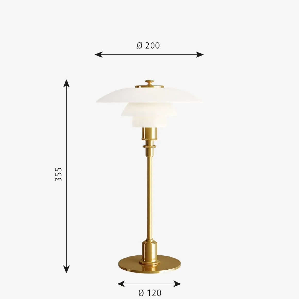 Louis Poulsen PH 2/1 bordlampe