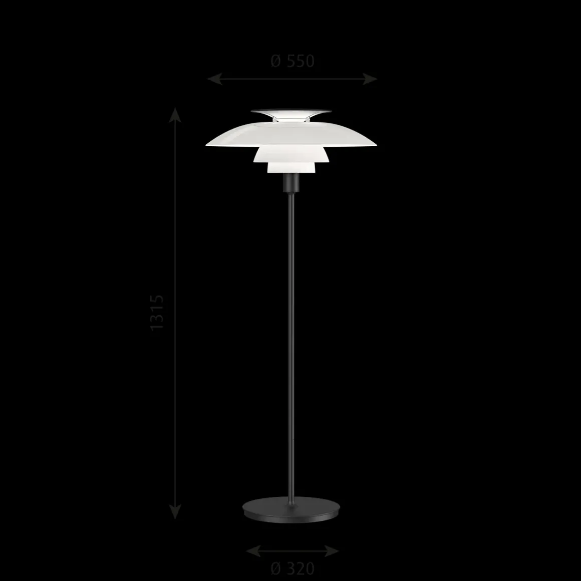 Louis Poulsen PH 80 gulvlampe