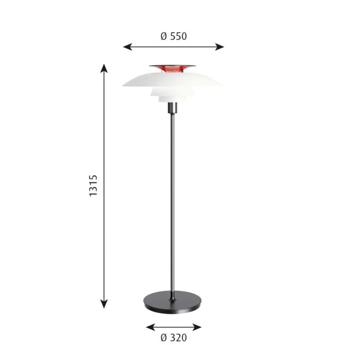 Louis Poulsen PH 80 gulvlampe