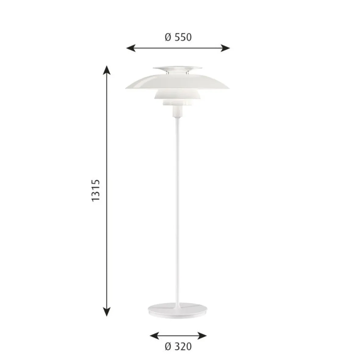 Louis Poulsen PH 80 gulvlampe