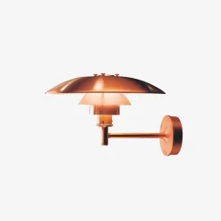 Louis Poulsen PH utendørs vegglampe - Børstet kobber