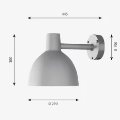 Louis Poulsen Toldbod utendørs vegglampe 29