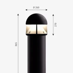Louis Poulsen Waterfront Pullert mast for nedgraving