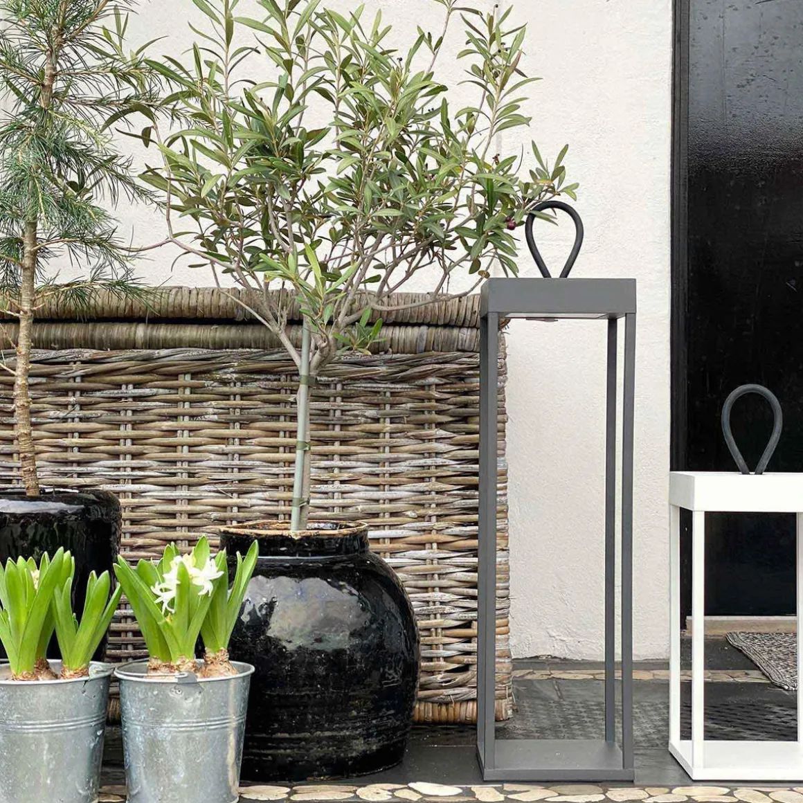 Lucerna lanterne/lykt 50 cm IP65 - Svart