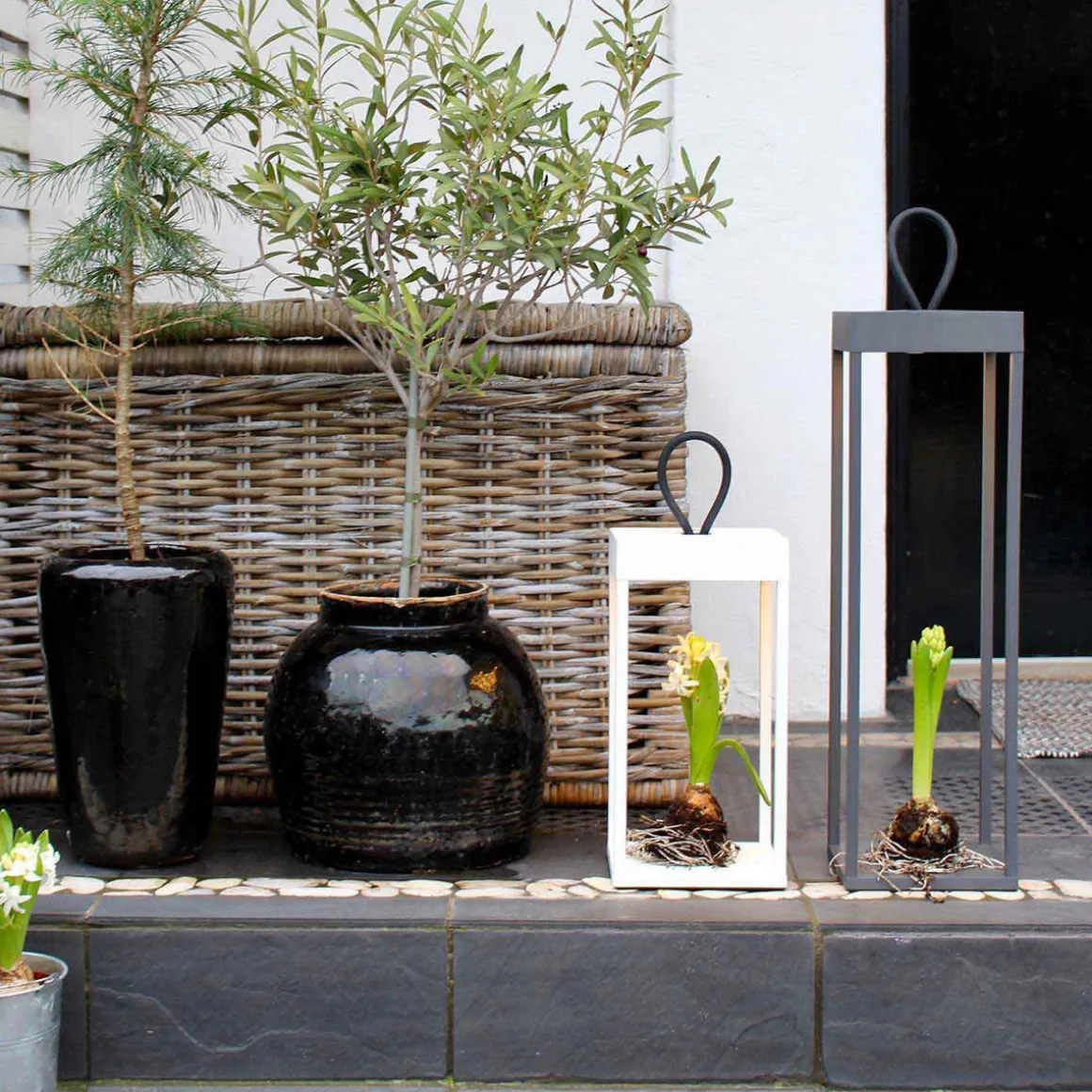 Lucerna lanterne/lykt 50 cm IP65 - Svart