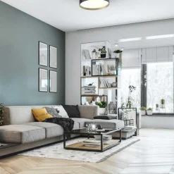 Lucia taklampe 60 cm 46 watt dimbar - Svart/Gull farget