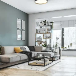 Lucia taklampe 35 cm 16 watt dimbar - Svart/Gull farget