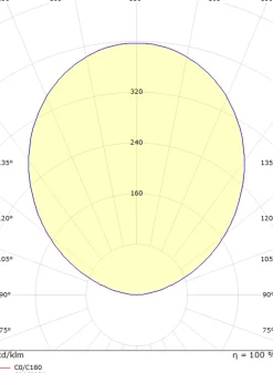 Luna Deco opal uplight utendørs 3W 3000 Kelvin IP67 - Rustfritt stål