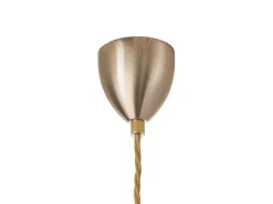 Lute takpendel 14 cm klar/kobber