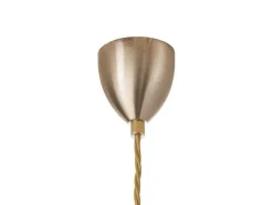 Lute takpendel 14 cm klar/kobber