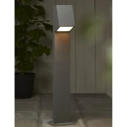 Luton pullert 100 cm m/stikkontakt E27 - Grå