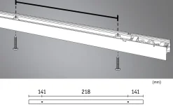 Lyskanal 0,5 meter til Linion kanalsystem 8,5W 3000 Kelvin