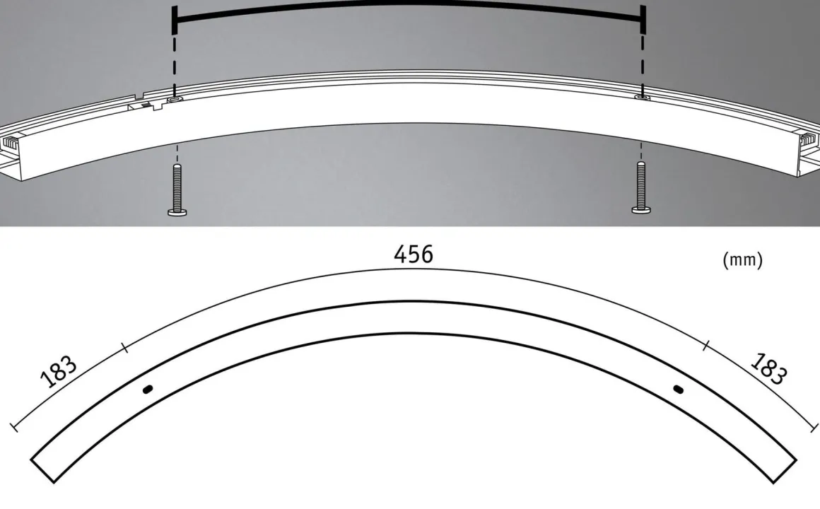 Lyskanal buet til Linion kanalsystem 13W 3000 Kelvin