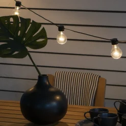 Lysslynge 5 Lys, batteri og timer - Amber