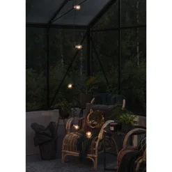 Lysslynge 5 Lys, batteri og timer - Amber