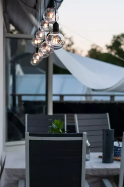 Lysslynge 10 lys Deco Loop liten - Garden 24 - Svart