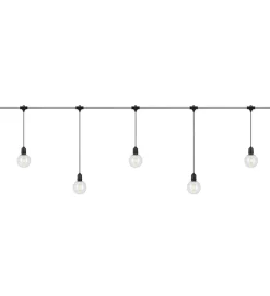 Lysslynge 10 lys Deco Loop liten - Garden 24 - Svart