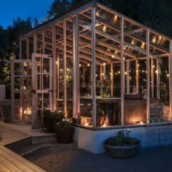 Lysslynge 20 lys nedhengt - Amber