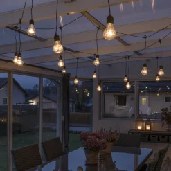 Lysslynge 20 lys nedhengt - Amber