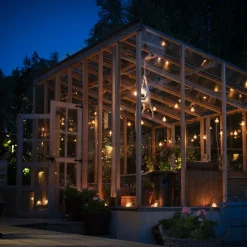 Lysslynge 10 lys, nedhengt - Amber